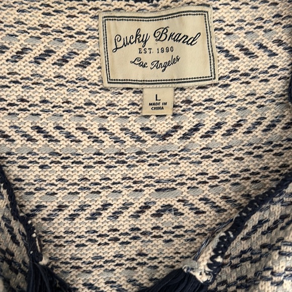 Lucky Brand Tweeted Cardigan - Picture 3 of 9